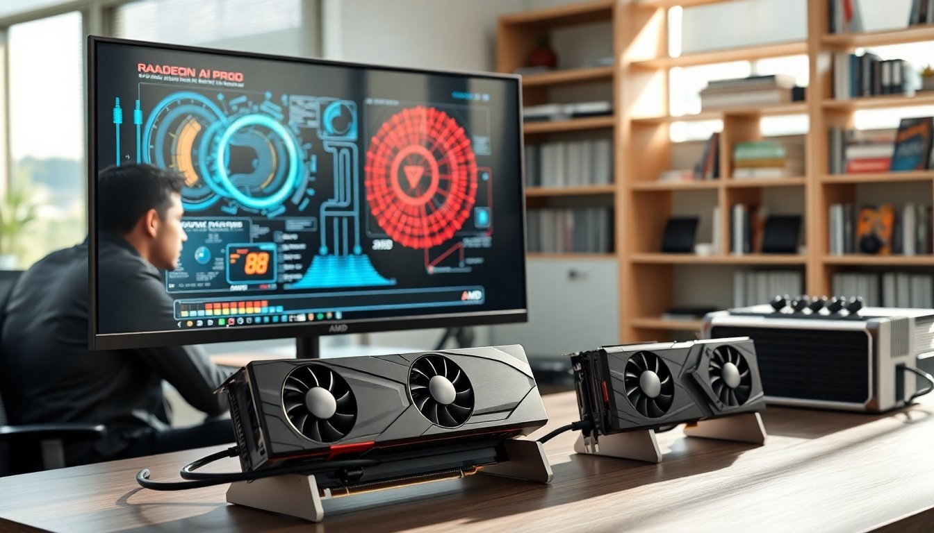 Nuevas GPU Radeon AI PRO R9700S y R9600D de AMD para tareas de inteligencia artificial