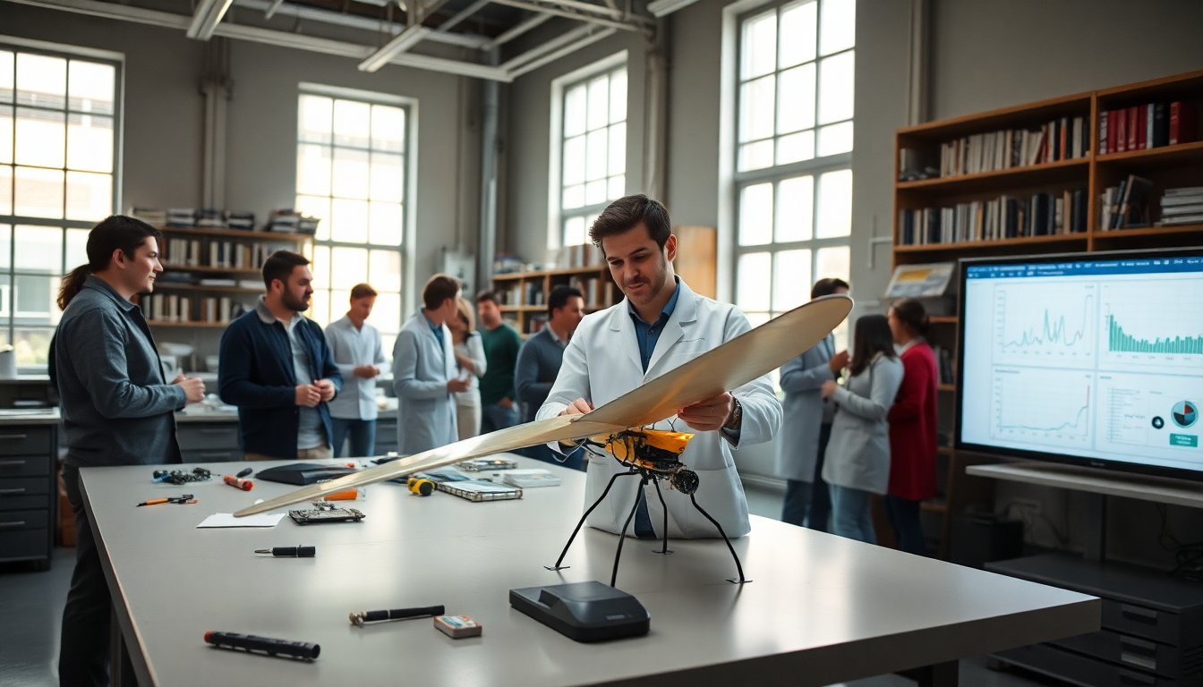 Innovador robot planeador inspirado en las alas de los saltamontes