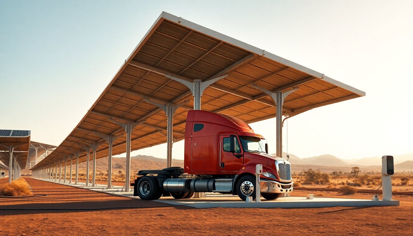 Hubs solares para camiones pesados transforman la logística en Sudáfrica