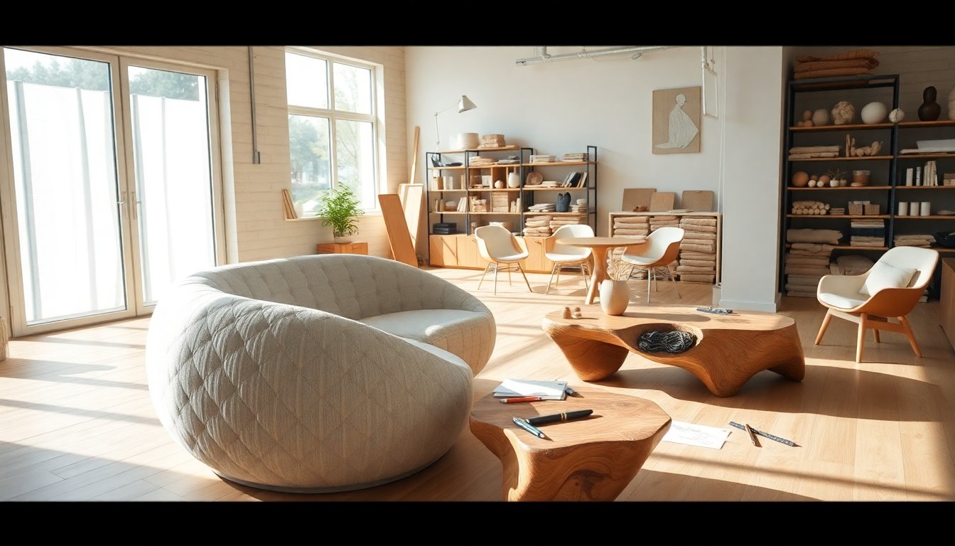 Innovación en Muebles Sostenibles: El Uso de Fibra de Lino para un Futuro Ecológico