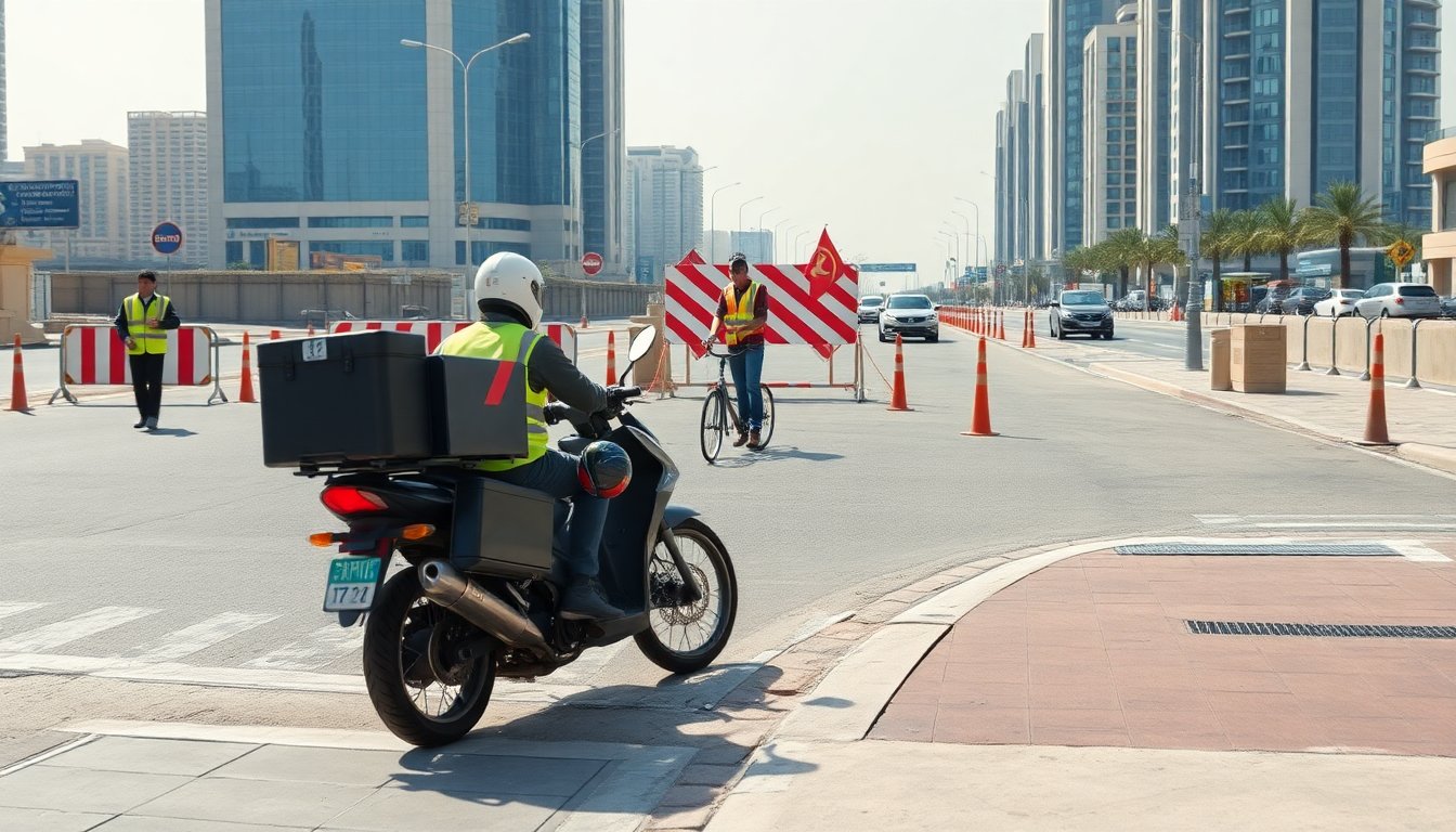 Cómo mantienen operativas las apps de reparto durante las alertas en Emiratos
