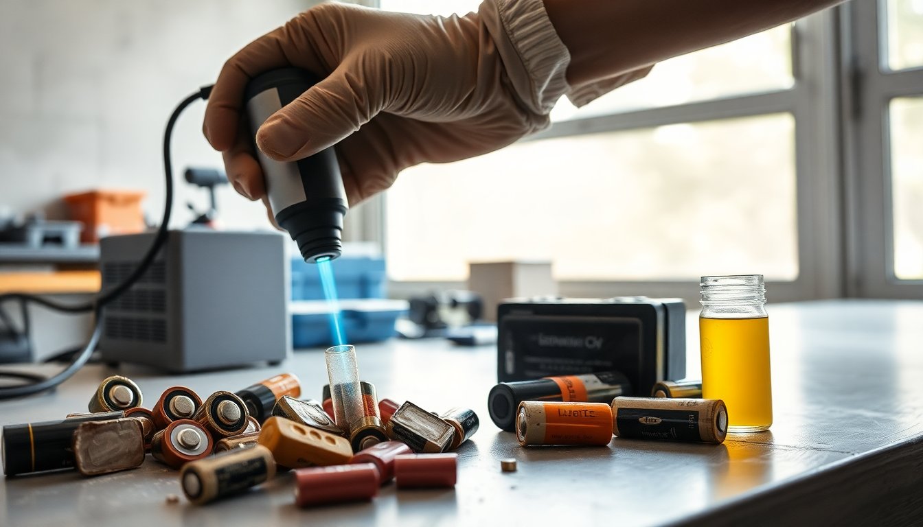 Método más suave con plasma y jugo de limón para recuperar minerales críticos de baterías