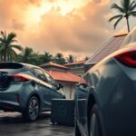 Coches eléctricos como respaldo para redes solares en ciudades tropicales