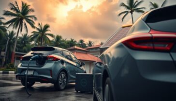 Coches eléctricos como respaldo para redes solares en ciudades tropicales