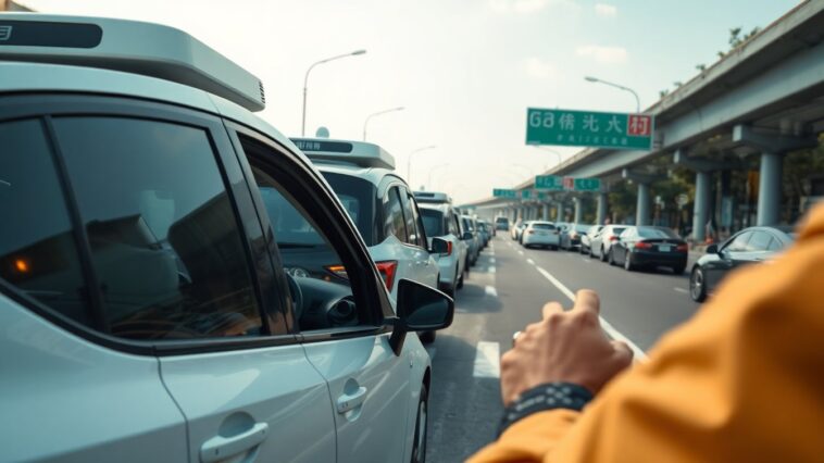malfuncion en robotaxis de baidu provoca coches inmovilizados en wuhan 1775011195
