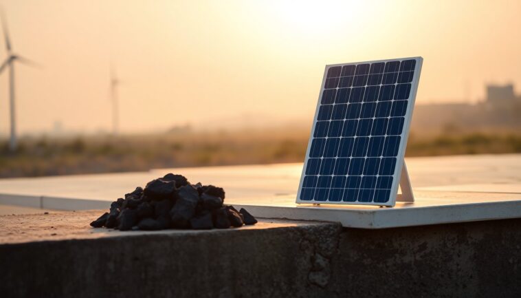 Renovables por delante del carbón: qué significa para la red eléctrica