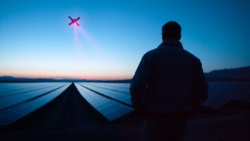 Satélites que envían luz infrarroja para alimentar granjas solares terrestres