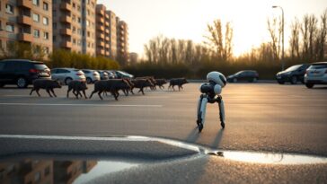 Unitree G1 protagoniza persecución viral de jabalíes en Polonia